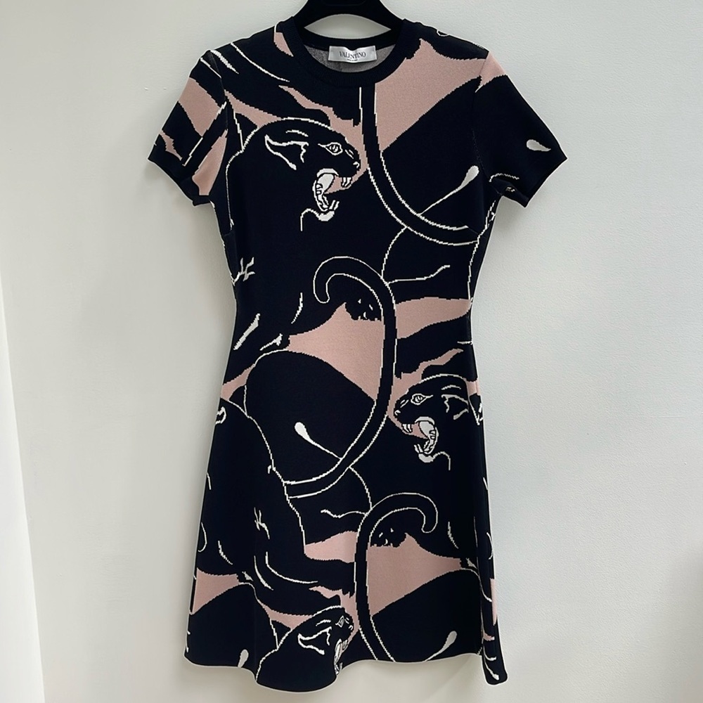 VALENTINO 2017 Panther 1967 Dress black Small - Picture 2 of 6